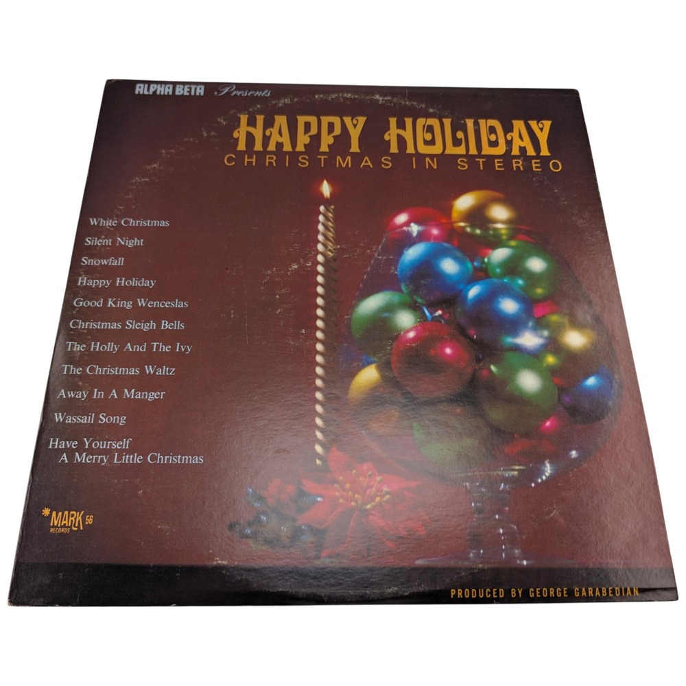 Wally Stott Happy Holiday Christmas Stereo Alpha Beta Mark 56 555 Vinyl LP